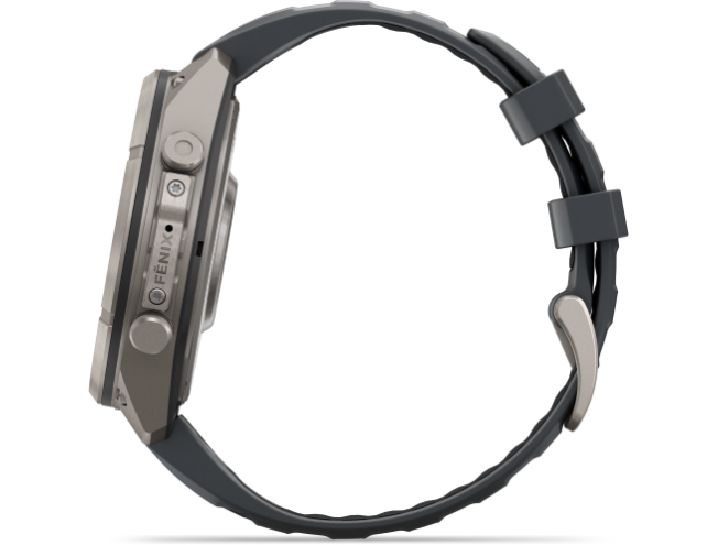 Spordikell Garmin fenix 9 47mm Pro - Titanium with Graphite/Black Silicone Band