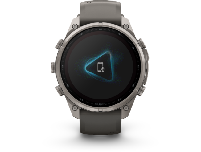 Spordikell Garmin fenix 9 47mm Pro Solar inReach - Titanium with Pebble Grey Silicone Band