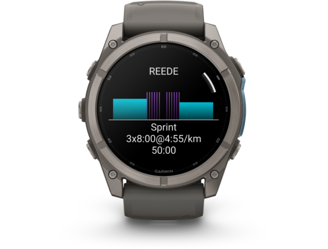 Spordikell Garmin fenix 9 51mm Standard - Titanium with Pebble Grey Silicone Band