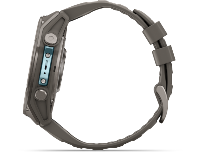 Spordikell Garmin fenix 9 51mm Standard - Titanium with Pebble Grey Silicone Band