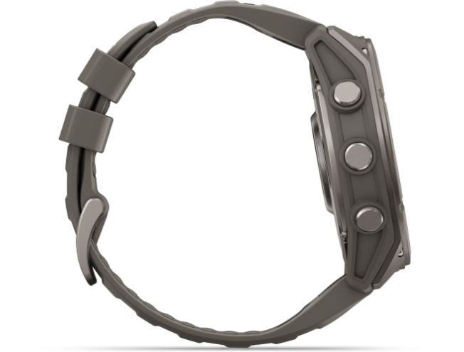 Spordikell Garmin fenix 9 51mm Standard - Titanium with Pebble Grey Silicone Band