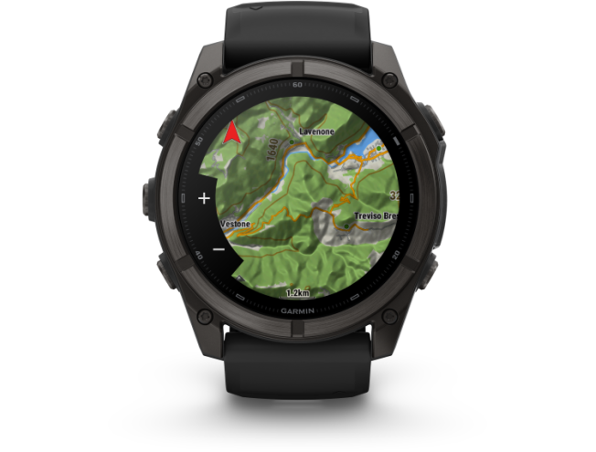 Spordikell Garmin fenix 9 51mm Standard - Carbon Grey DLC Titanium with Black Silicone Band