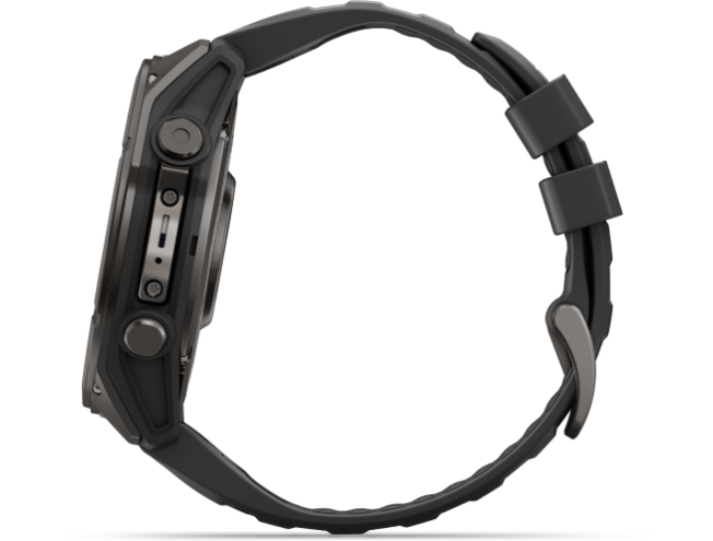 Spordikell Garmin fenix 9 51mm Standard - Carbon Grey DLC Titanium with Black Silicone Band