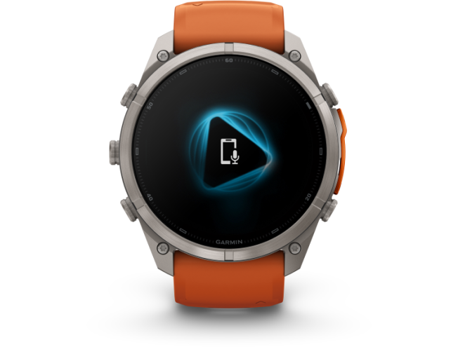 Spordikell Garmin fenix 9 51mm Pro inReach - Titanium with Autumn Orange/Spark Orange Silicone Band