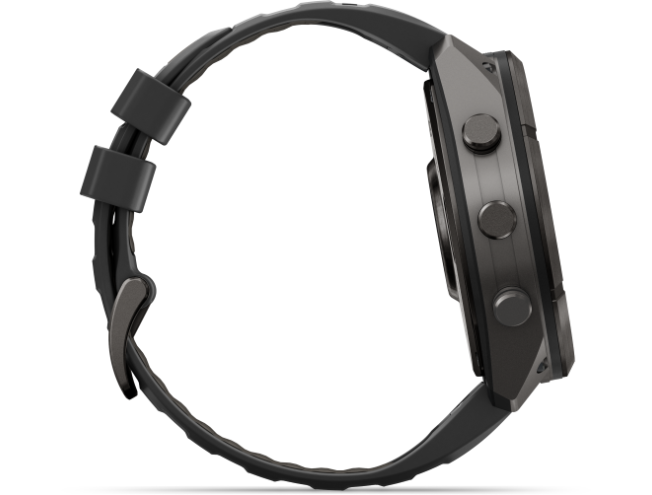 Spordikell Garmin fenix 9 51mm Pro - Carbon Gray DLC Titanium with Black/Pebble Grey Silicone Band