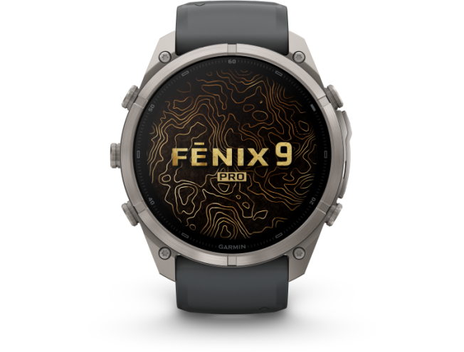 Spordikell Garmin fenix 9 51mm Pro - Titanium with Graphite/Black Silicone Band