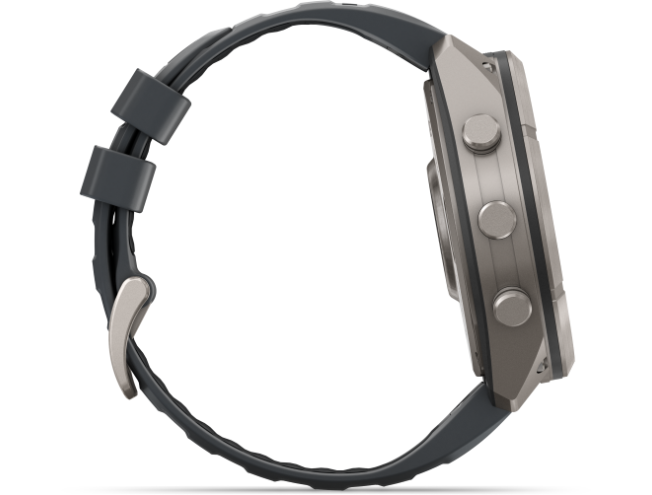 Spordikell Garmin fenix 9 51mm Pro - Titanium with Graphite/Black Silicone Band