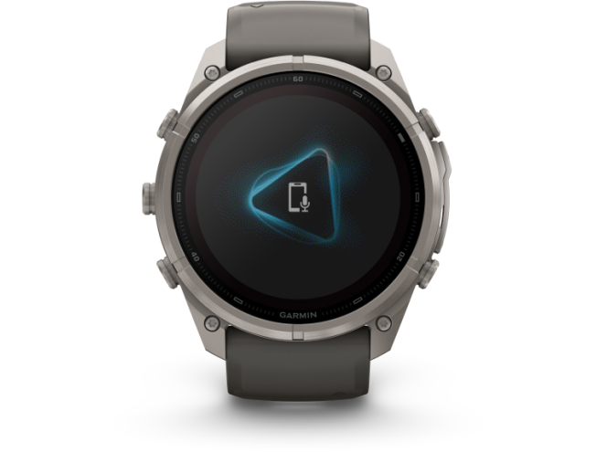 Spordikell Garmin fenix 9 51mm Pro Solar inReach - Titanium with Pebble Grey Silicone Band