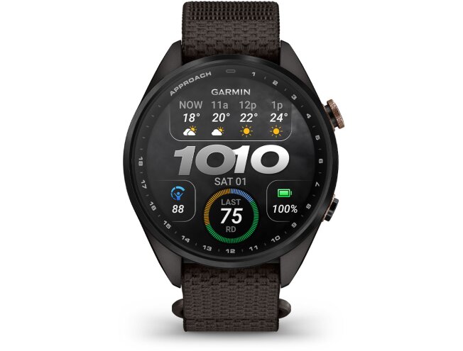 Golfikell Garmin Approach S72 43mm Carbon Gray/Heritage Bronze DLC Titanium