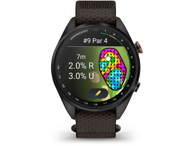 Golfikell Garmin Approach S72 43mm Carbon Gray/Heritage Bronze DLC Titanium
