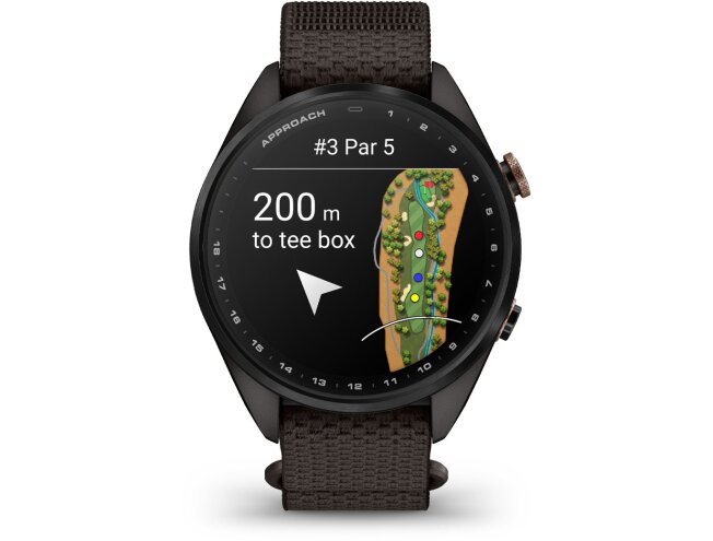 Golfikell Garmin Approach S72 43mm Carbon Gray/Heritage Bronze DLC Titanium