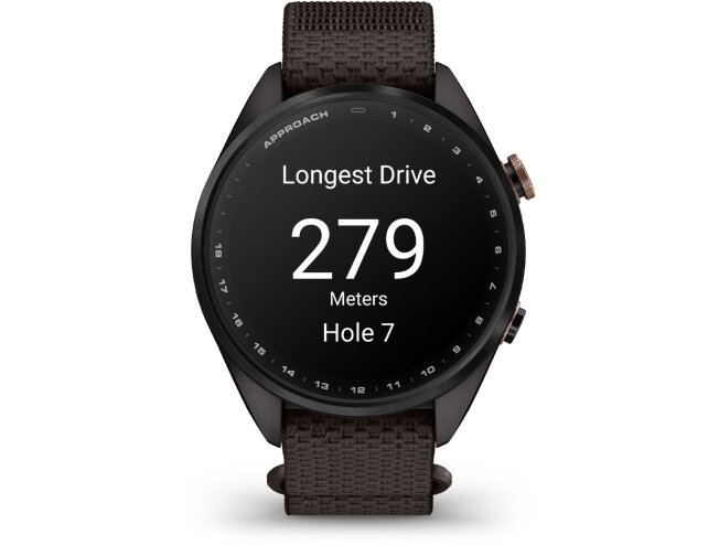 Golfikell Garmin Approach S72 43mm Carbon Gray/Heritage Bronze DLC Titanium