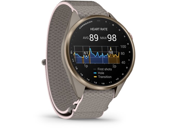 Golfikell Garmin Approach S72 43mm Soft Gold/Blush Pink Titanium