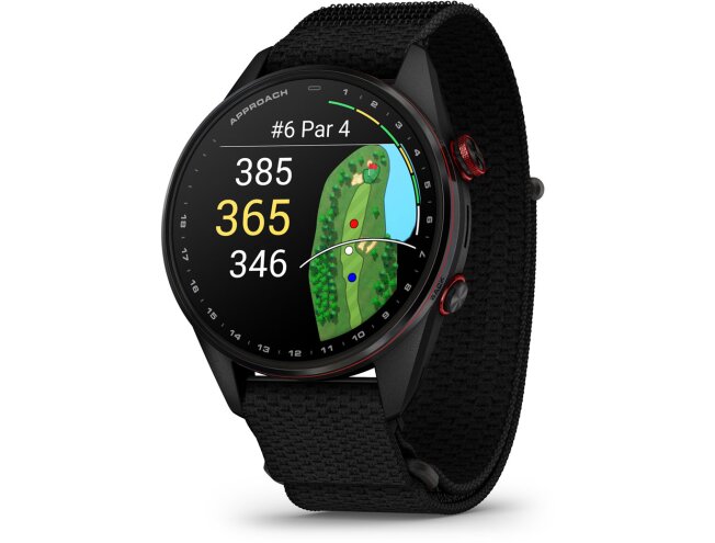Golfikell Garmin Approach S72 47mm Carbon Gray/Red DLC Titanium