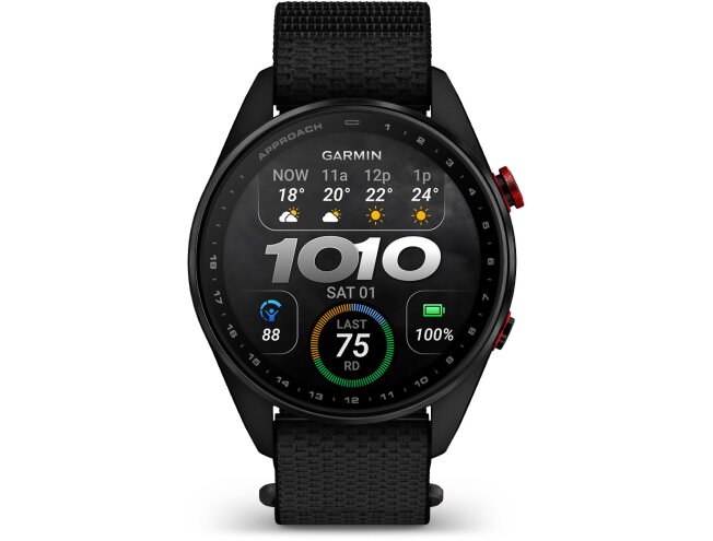 Golfikell Garmin Approach S72 47mm Carbon Gray/Red DLC Titanium