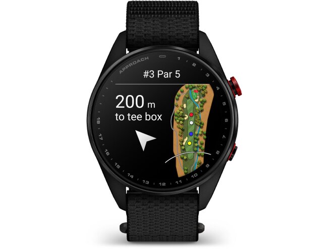 Golfikell Garmin Approach S72 47mm Carbon Gray/Red DLC Titanium