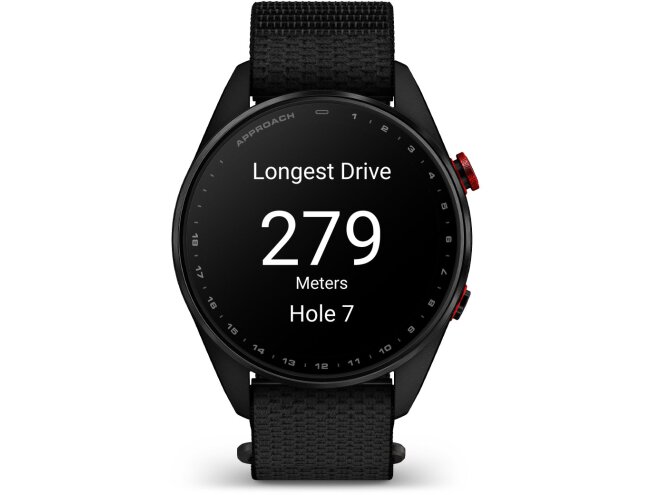 Golfikell Garmin Approach S72 47mm Carbon Gray/Red DLC Titanium