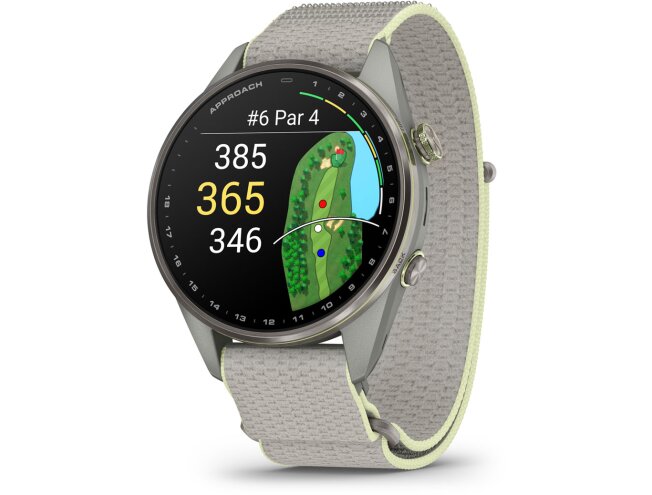 Golfikell Garmin Approach S72 47mm Silver/Citron Titanium
