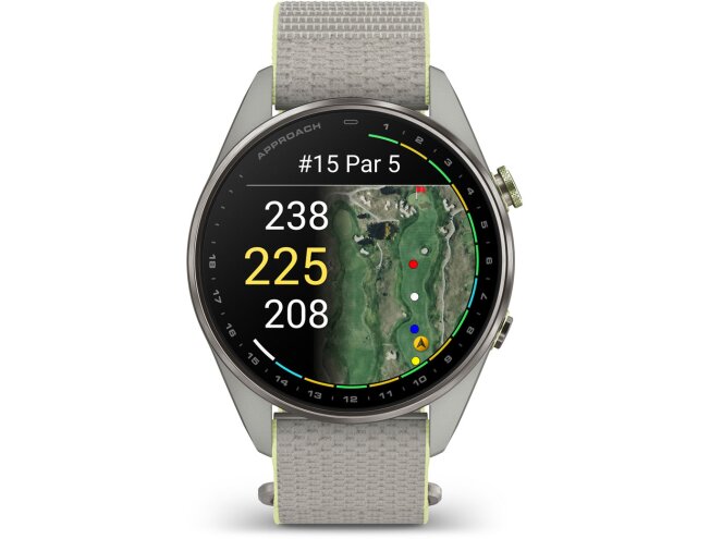 Golfikell Garmin Approach S72 47mm Silver/Citron Titanium