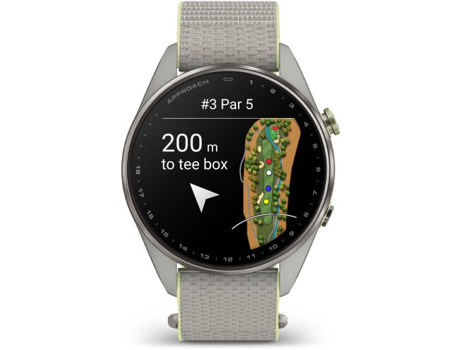 Golfikell Garmin Approach S72 47mm Silver/Citron Titanium