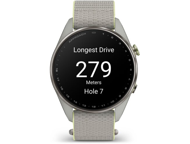 Golfikell Garmin Approach S72 47mm Silver/Citron Titanium