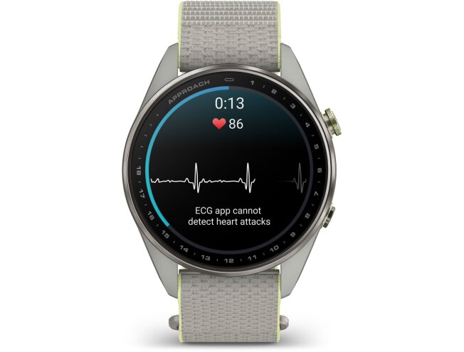 Golfikell Garmin Approach S72 47mm Silver/Citron Titanium