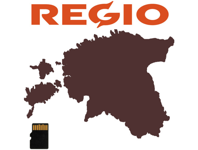 Regio Eesti teed v2 mälukaart