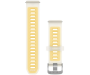 Quick Release silikoon kellarihmad (20mm) Translucent Bone/Mango