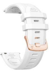 Kellarihmad 20mm kiire kinnitus valge/rose gold silikoon