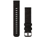 Kellarihm Quick Release (20mm) Black Pepper Woven Nylon with Slate Hardware (VM3/Style) 125-190 mm Nailon - must/hall 125-190 mm