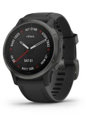 Multispordi kell fenix 6s Safiir - s&uuml;sinik hall, musta rihmaga