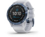 Spordikell Garmin fenix 6 Pro Solar - sinine, valge rihmaga Pro Solar - sinine Ti, valge rihmaga