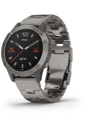 Multispordi kell Garmin fenix 6 Safiir - Ti hall, titaanium rihmaga