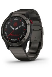 Multispordi kell Garmin fenix 6 Pro Solar - hall, Carbon Gray DLC rihmaga