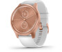 Aktiivsuskell Garmin vivomove Style, Rose Gold-White, Silicone roosa kuld/valge - silikoon