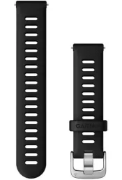 Quick Release kellarihmad (18mm) Silikoon - must/h&otilde;be 110-175 mm