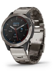Spordikell Garmin quatix 6 Safiir, Titanium rihmaga