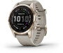 Spordikell Garmin fenix 7S Sapphire Solar - Cream Gold Ti Light Sand Band Sapphire Solar - Cream Gold Ti Light Sand Band