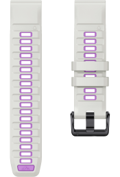 Kiirkinnitusega kellarihmad 20mm Silikoon - Light Gray/Purple