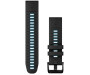 QUICKFIT 22 kellarihmad (22mm) Silikoon - Black/Cirrus Blue