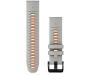 QUICKFIT 22 kellarihmad (22mm) Silikoon - Fog Gray/Ember Orange