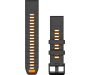 QUICKFIT 22 kellarihmad (22mm) Silikoon - Graphite/Spark Orange