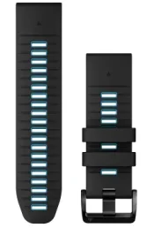 QUICKFIT 26 kellarihmad (26mm) Silikoon - Black/Cirrus Blue