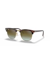 P&auml;ikeseprillid Ray-Ban Clubmaster Red Havana Green Gradient Flash M