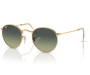 Päikeseprillid Ray-Ban Round Metal Gold Green Vintage L