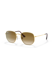 P&auml;ikeseprillid Ray-Ban Hexagonal Gold Light Brown Gradient XL
