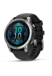Spordikell Garmin fenix E 47mm AMOLED Stainless Steel Black Band