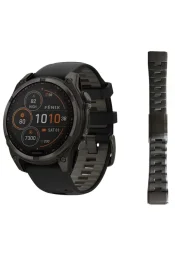 Spordikell Garmin fenix 8 51mm Solar Sapphire Carbon Gray DLC Ti with Black Titanium band