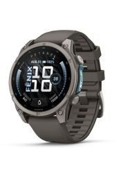 Spordikell Garmin fenix 9 47mm Standard - Titanium with Pebble Grey Silicone Band