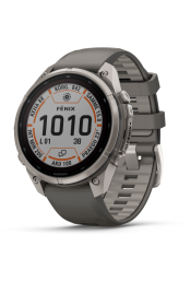 Spordikell Garmin fenix 9 47mm Pro Solar inReach - Titanium with Pebble Grey Silicone Band